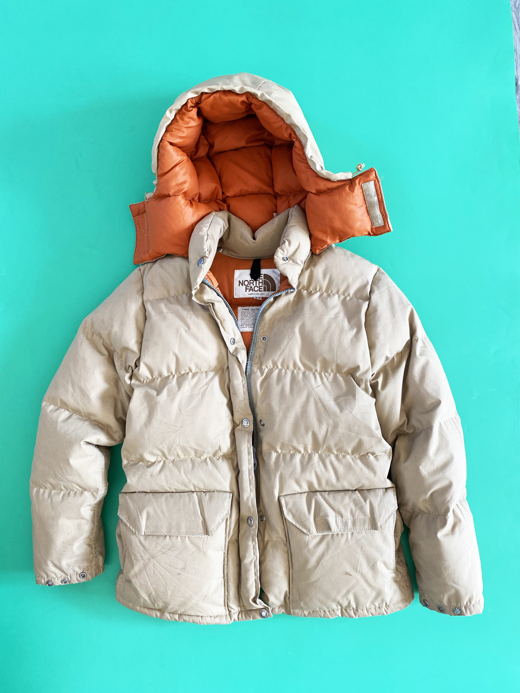 70s The North Face Brown Label Down Puffy Jacket