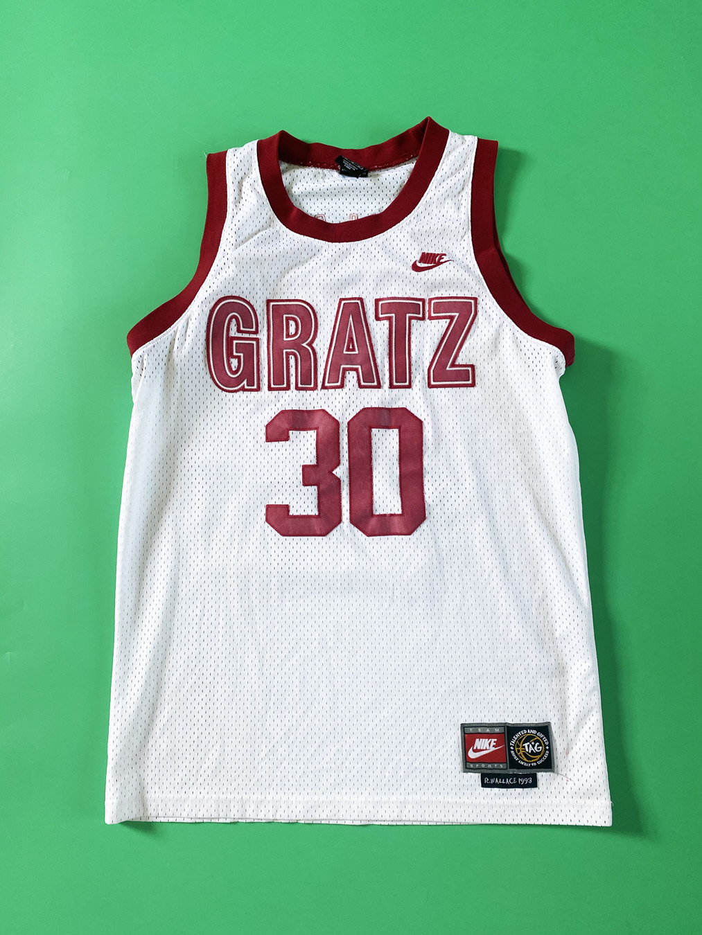 Rasheed Wallace GRATZ Highschool Nike Jersey - 5 Star Vintage