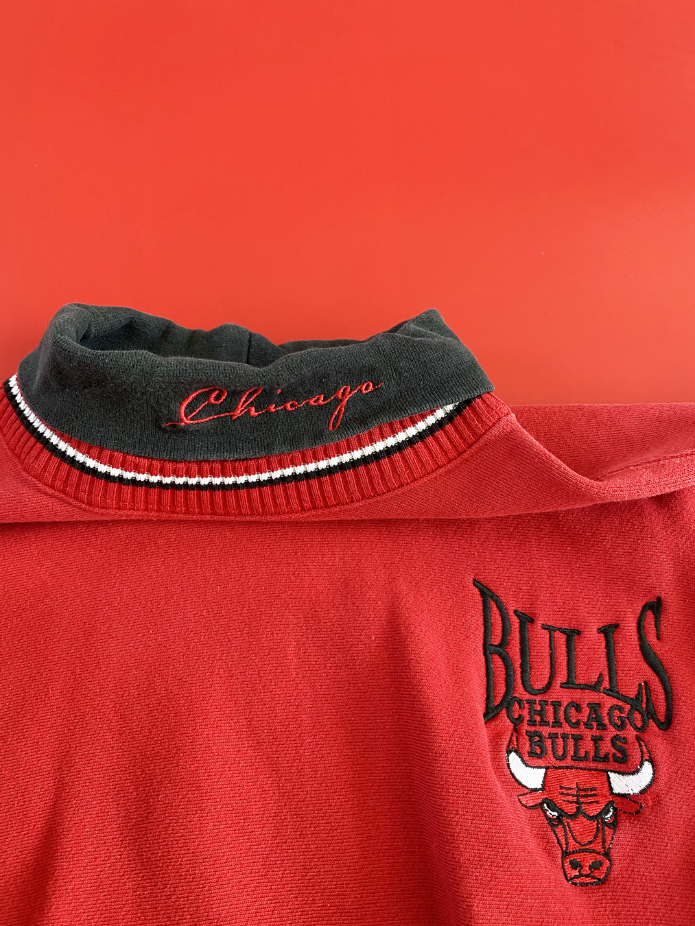 90s Chicago Bulls Turtle Neck Crewneck Sweater