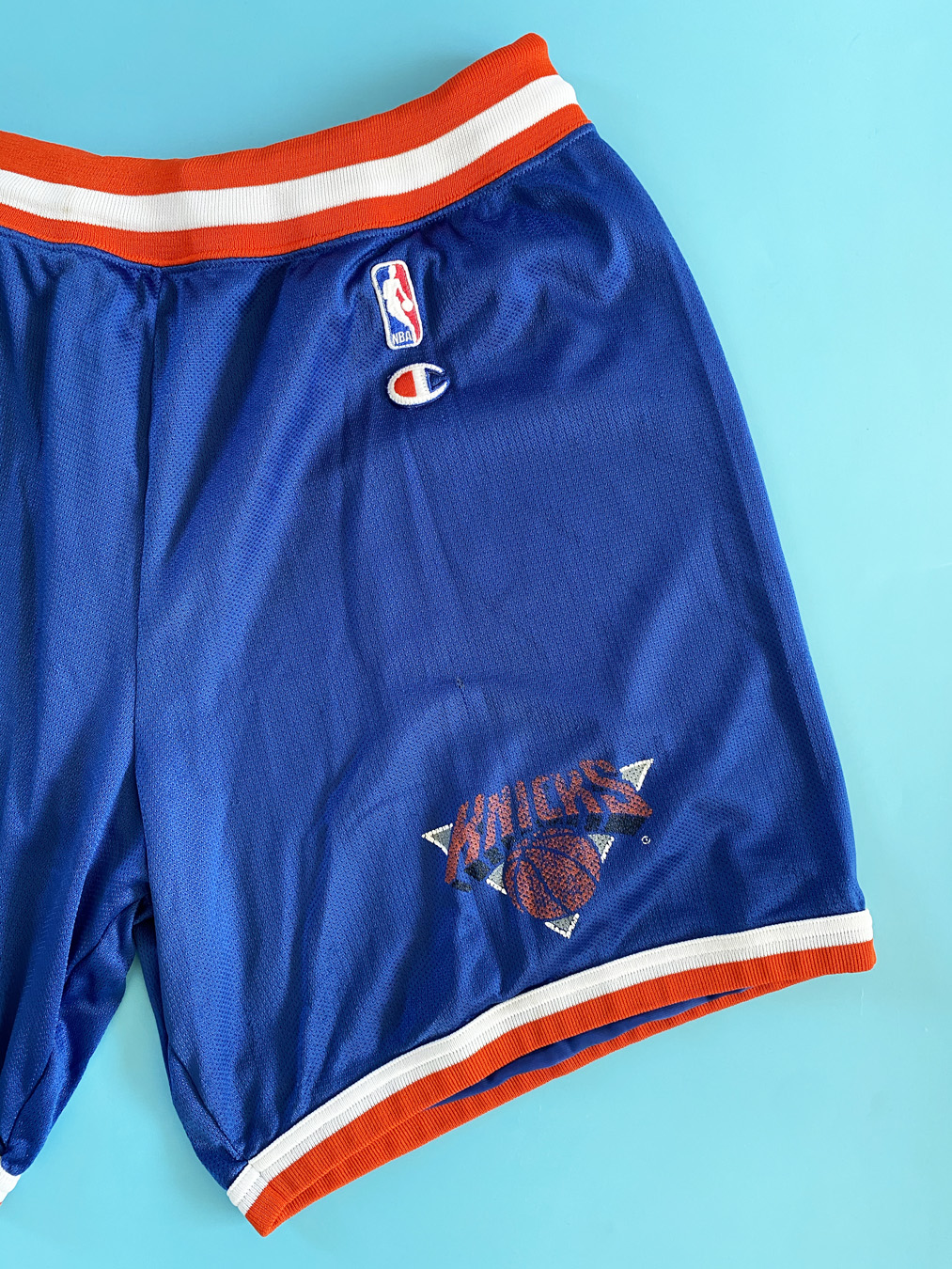 Vintage 90s New York Knicks Champion Shorts Mens Size Large 