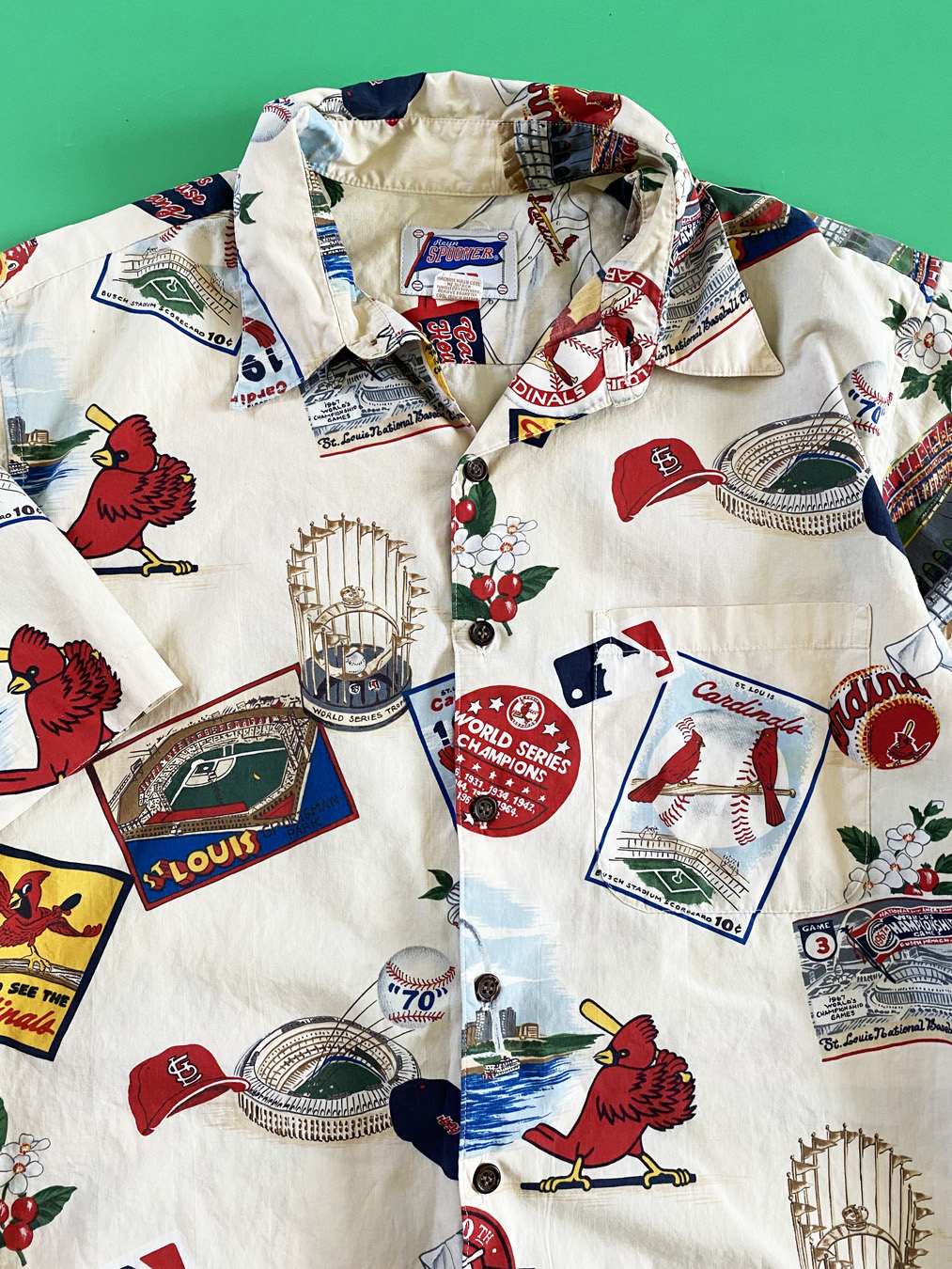 St. Louis Cardinals Reyn Spooner Vintage Short Sleeve Button-Up