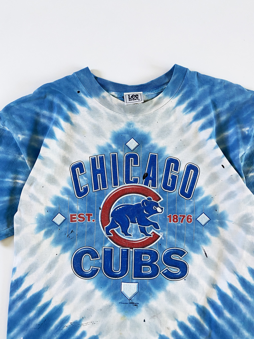 2005 Chicago Cubs Blue Tie Dye T-Shirt