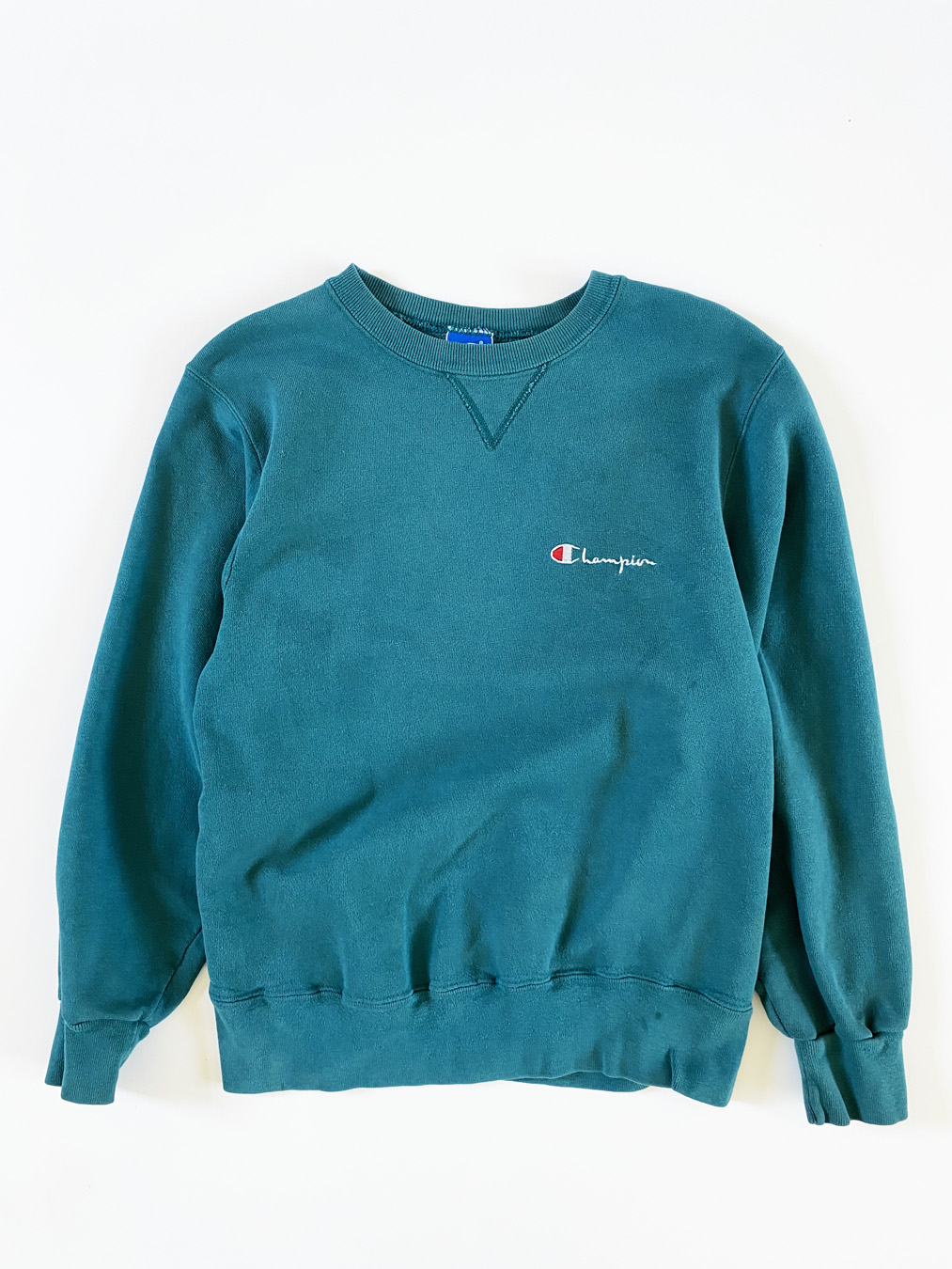 90s Champion Teal Crewneck Sweater - 5 Star Vintage