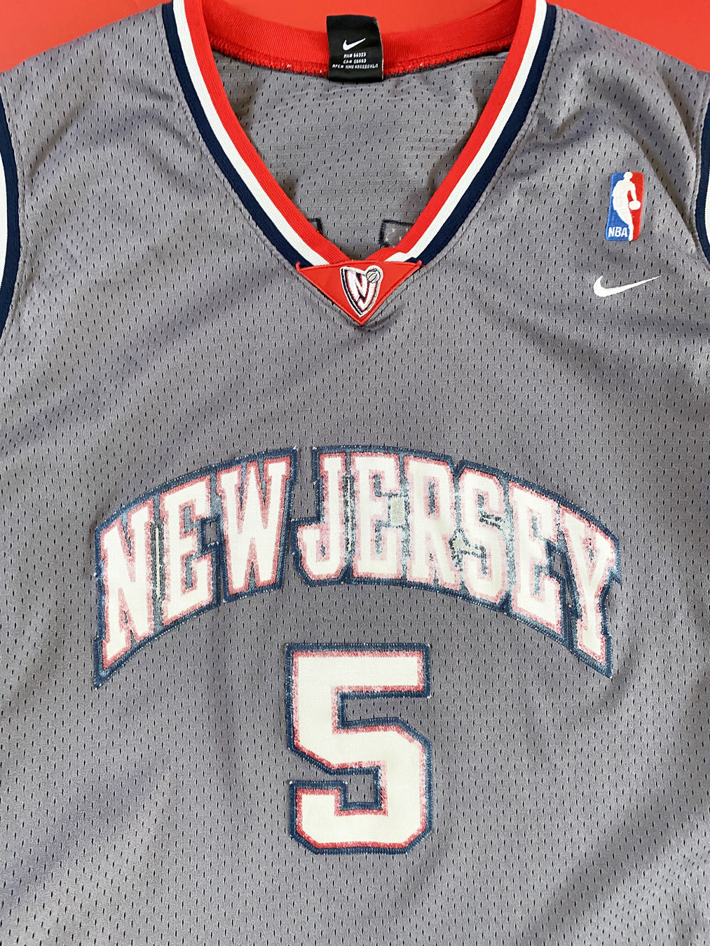 NBA NEW JERSEY NETS Jason Kidd NIKE Basketball SZ 2Xl VINTAGE RARE BROOKLYN  5850