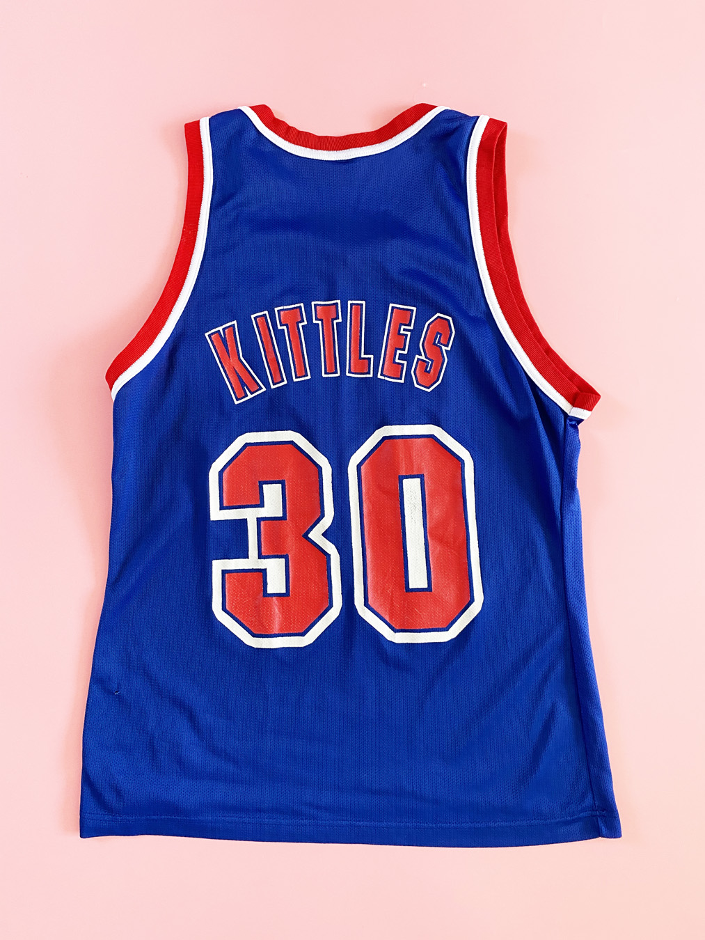 90s Kerry Kittles New Jersey Nets Throwback Champion Jersey - 5 Star Vintage