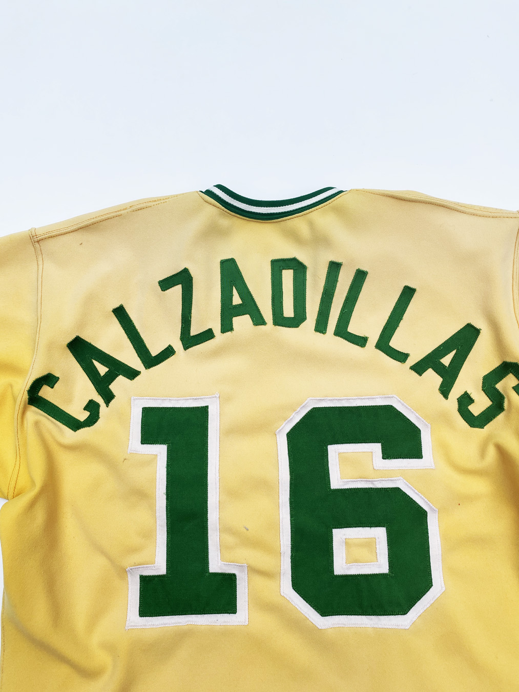 70s Oakland A's Yellow MLB Faded Jersey - 5 Star Vintage