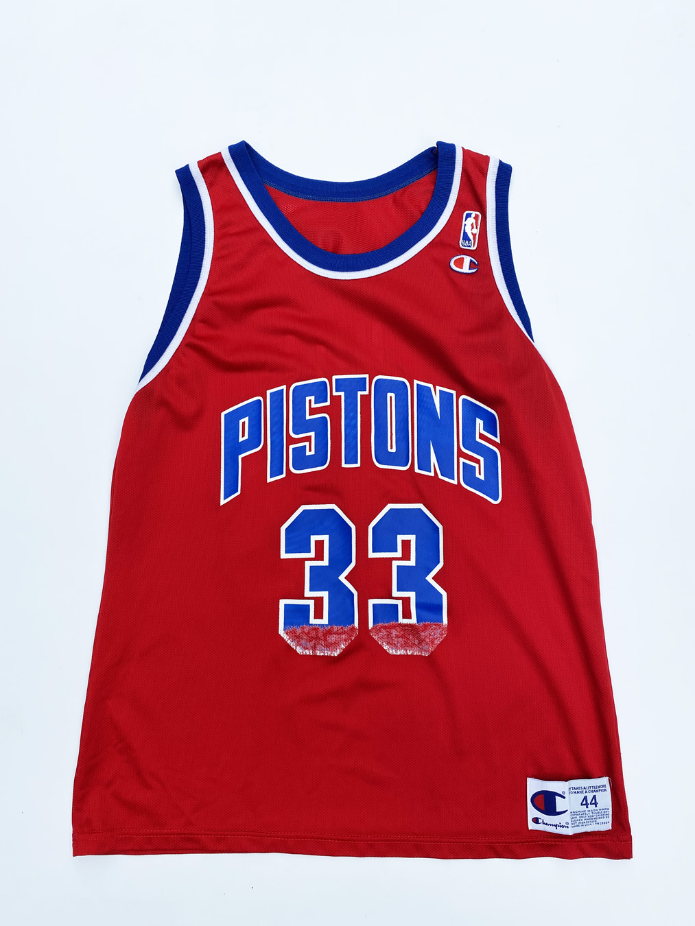 Grant Hill Detroit Pistons Home Champion Jersey Size 44