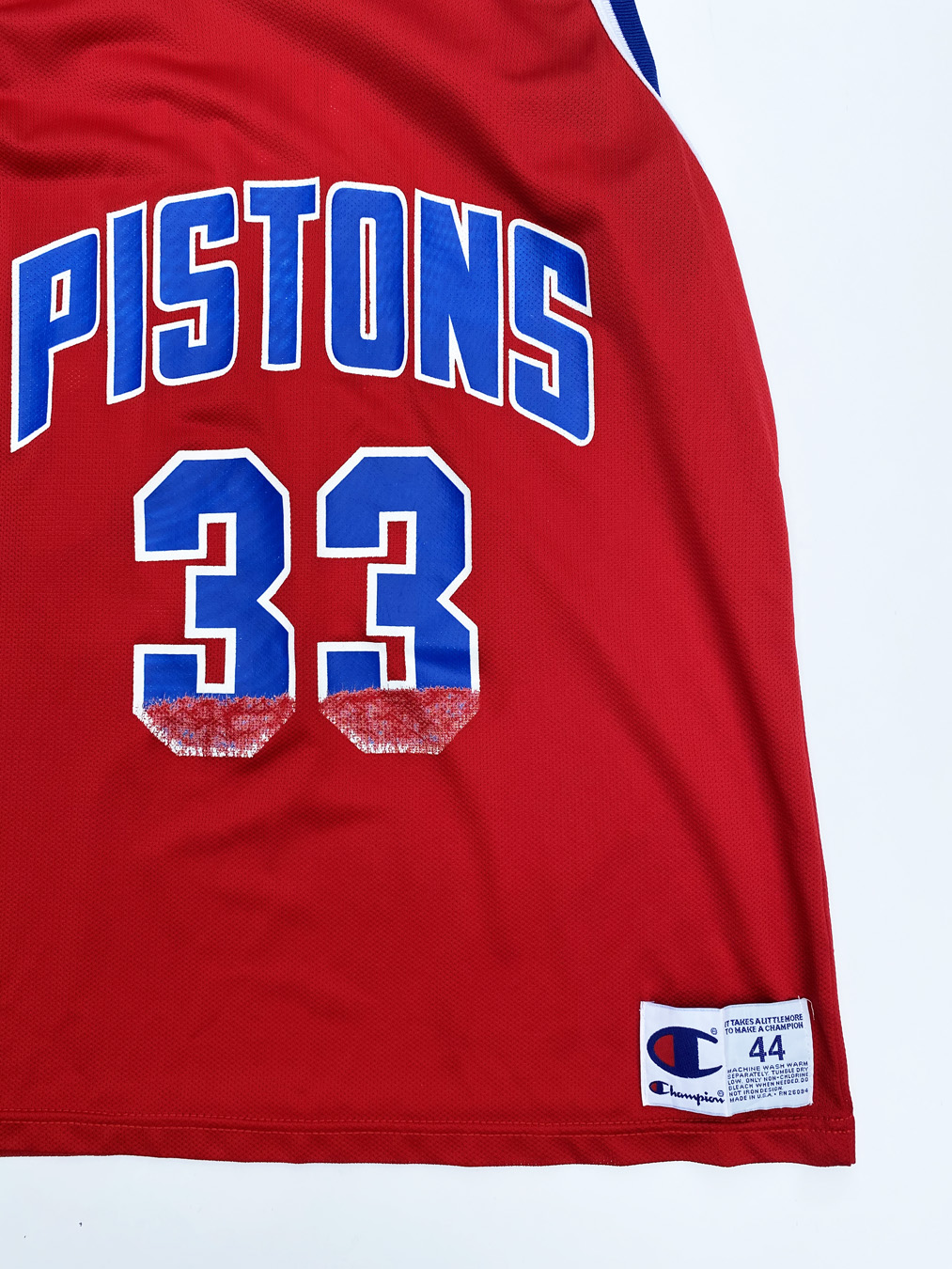 90's Grant Hill Detroit Pistons Champion Authentic NBA Jersey Size
