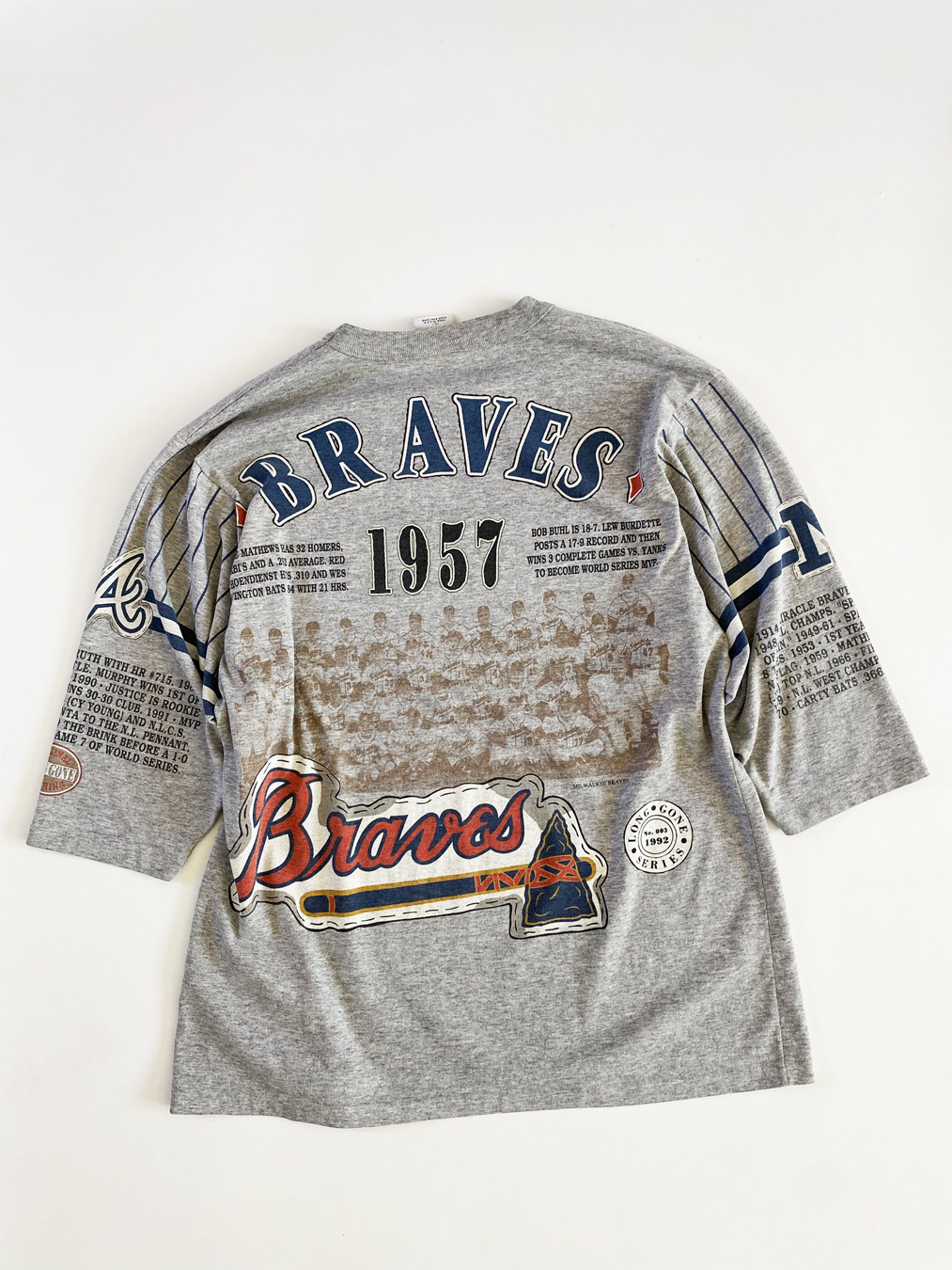Vintage 1992 Atlanta Braves NL Champs / World Series T-Shirt Sz.L / Sole  Food SF