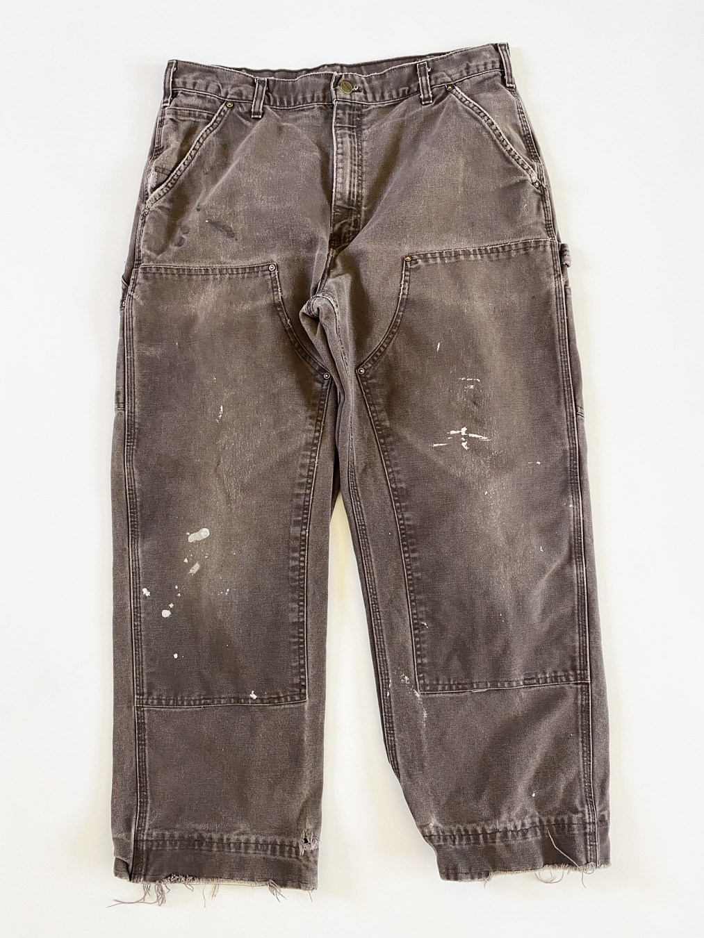 Faded Brown Carhartt Double Knee Pants - 5 Star Vintage