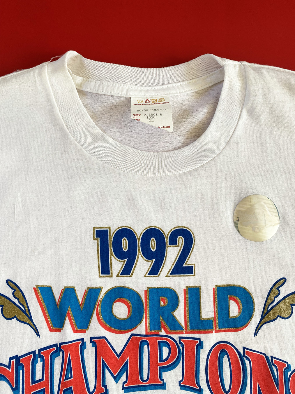 1992 Toronto Blue Jays World Series Champions T-Shirt - 5 Star Vintage