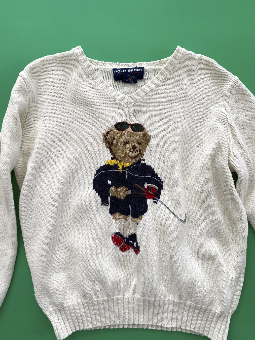 Ralph Lauren Sweater/rl Teddy Bear Golf Print polo -  Israel