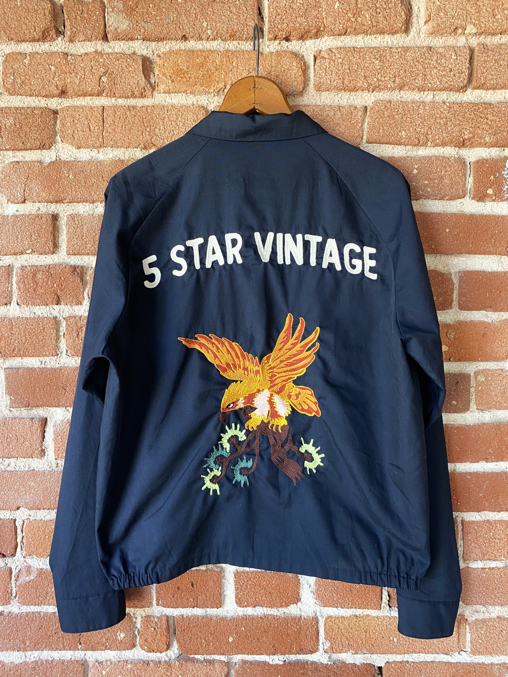 60s 5 Star Vintage Chain Stitch Eagle Light Zip Jacket - 5 Star 