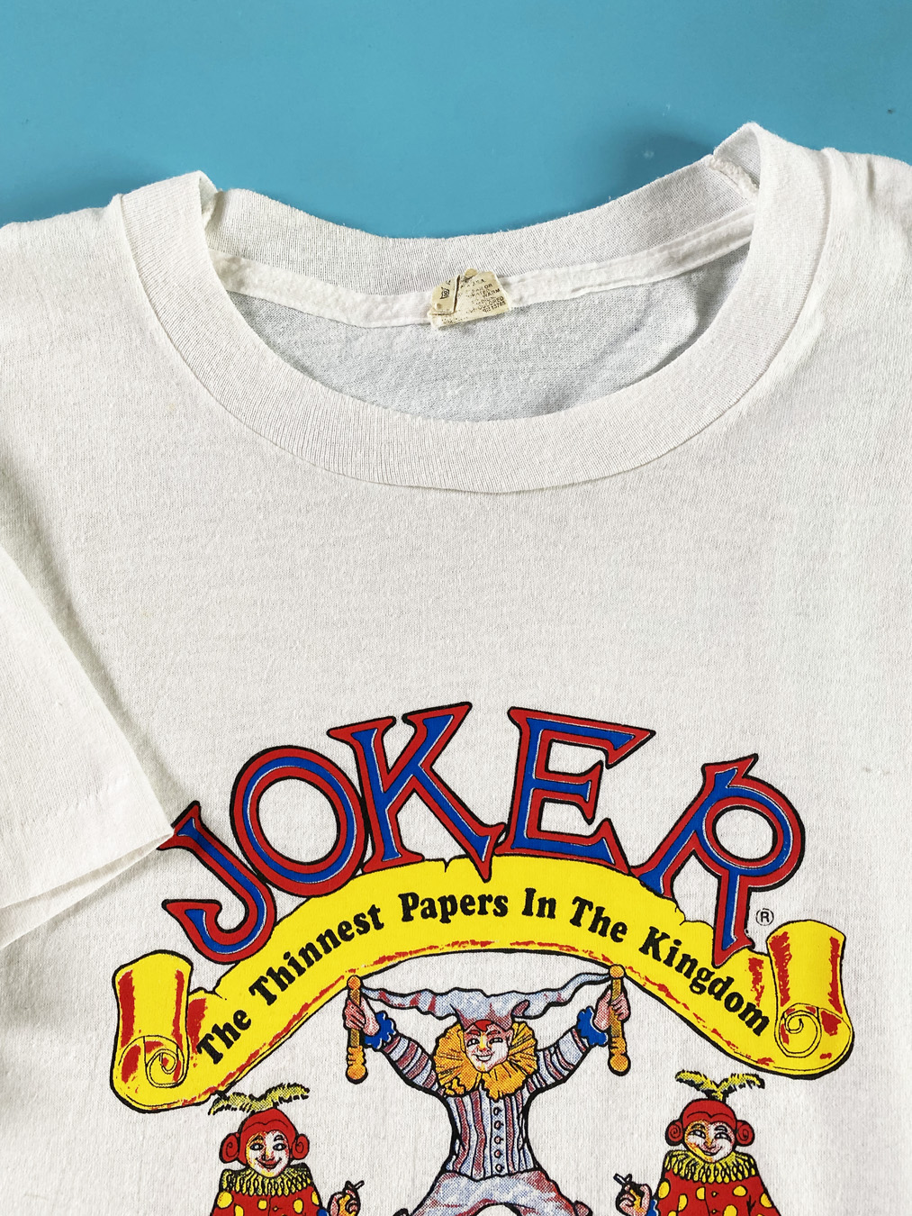 Vintage Joker Rolling Papers Graphic T Shirt 80s The Thinnest