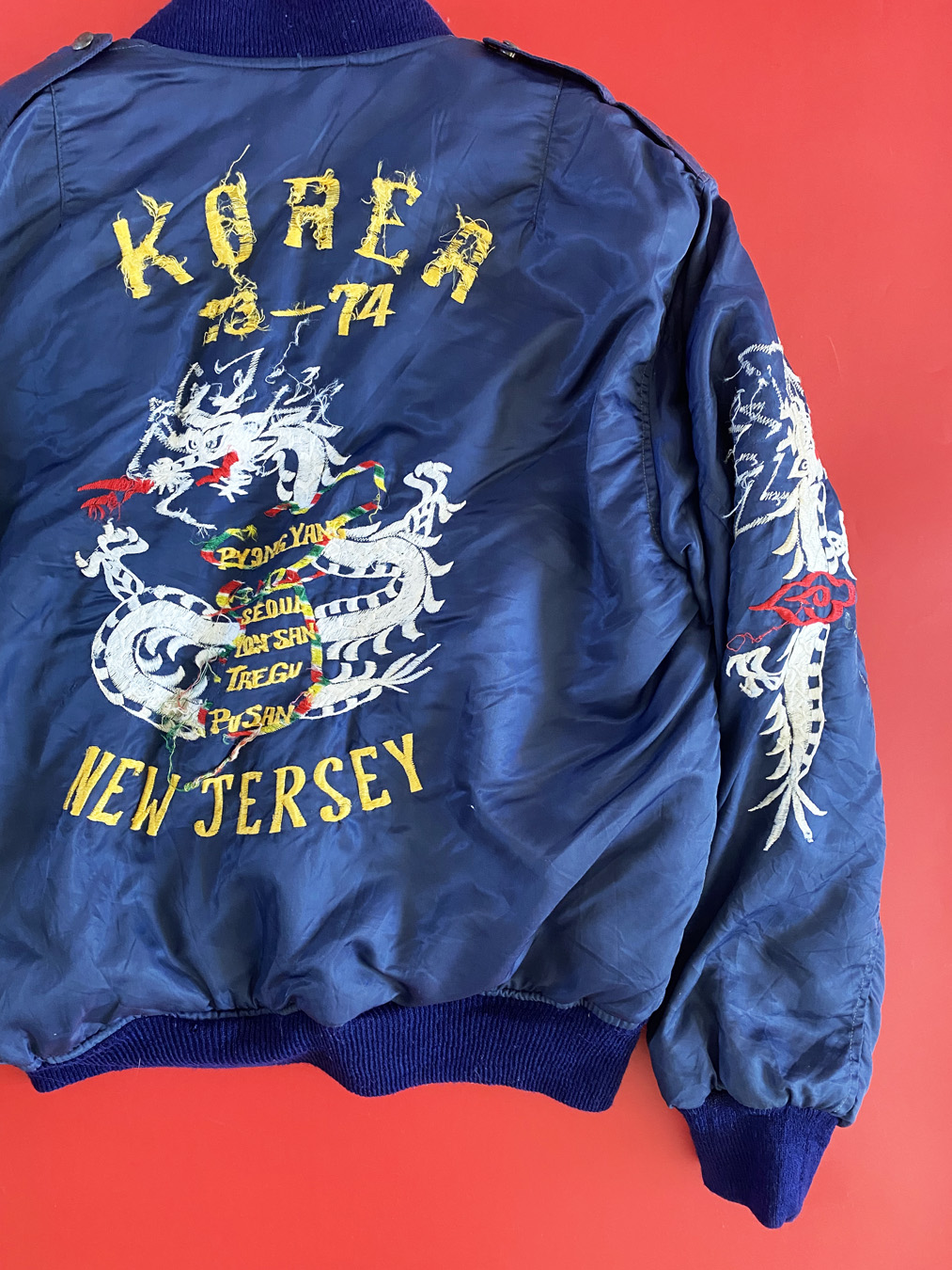 Honoring Korean Heritage, IISE And Alpha Team Up On The L-2B Blood Chit Bomber  Jacket - IMBOLDN