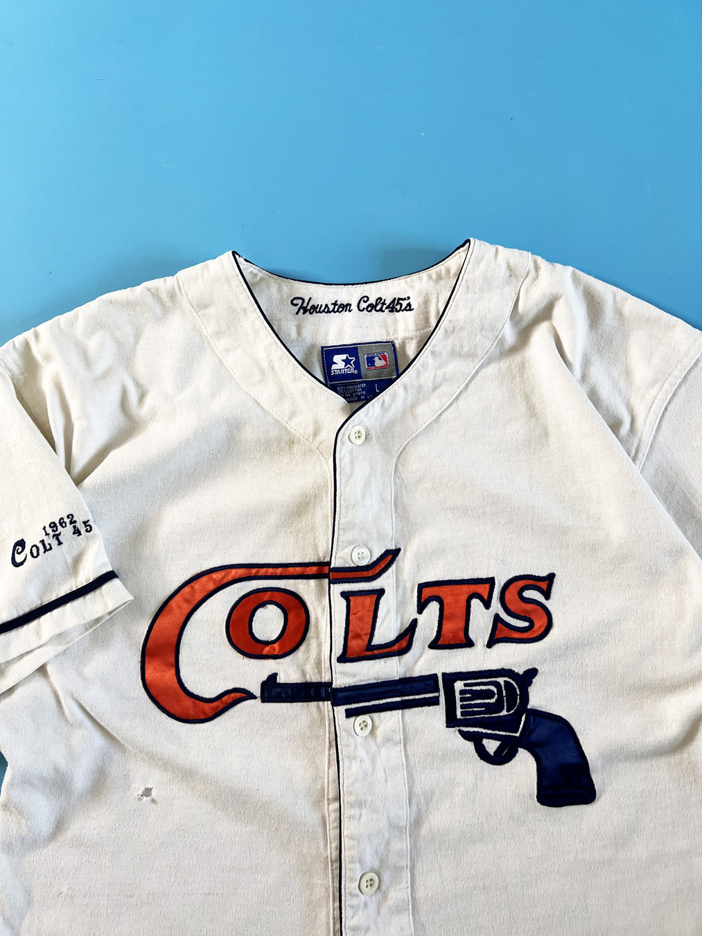 90s Starter Houston Colt .45s Cooperstown Collection Jersey - 5