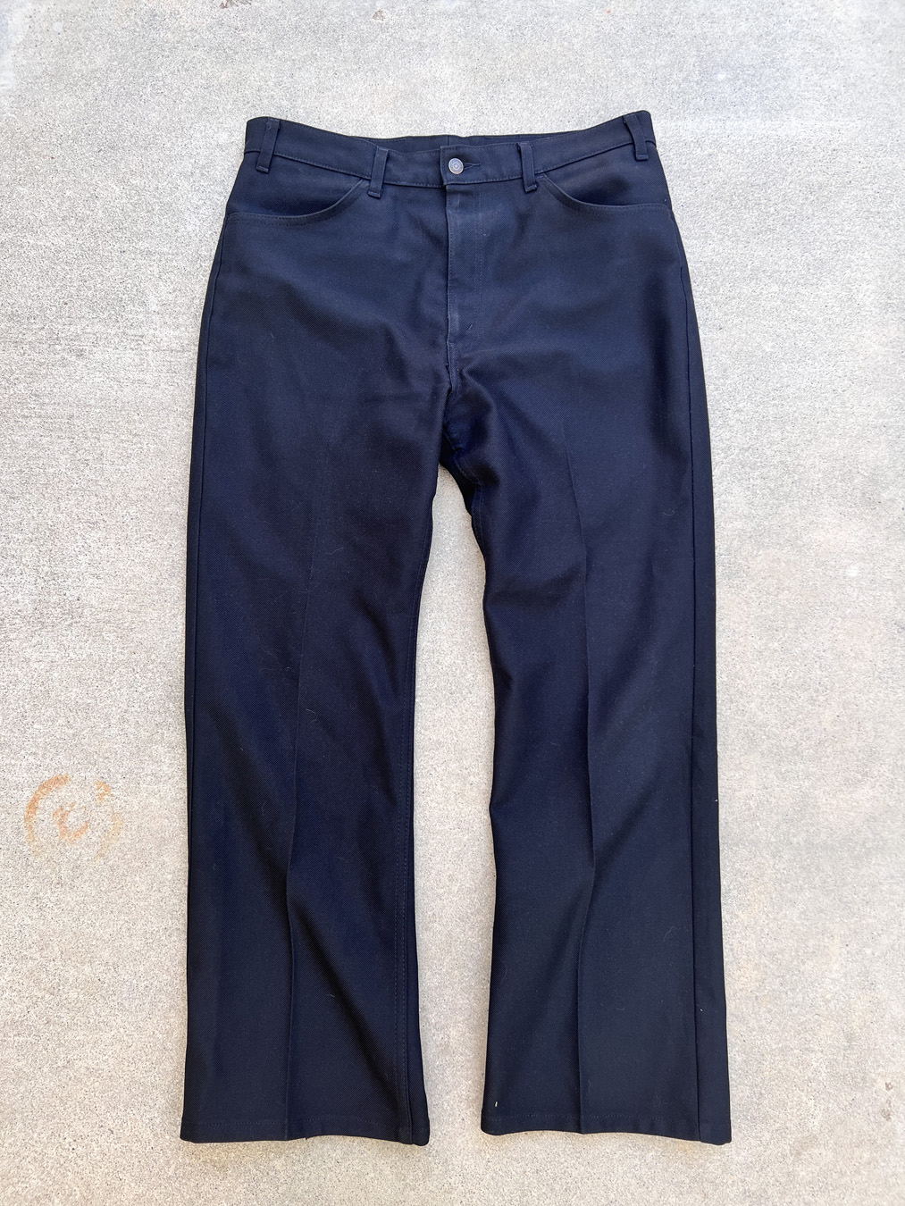 Vintage Black Levi's Polyester Bootcut Pants - 5 Star Vintage