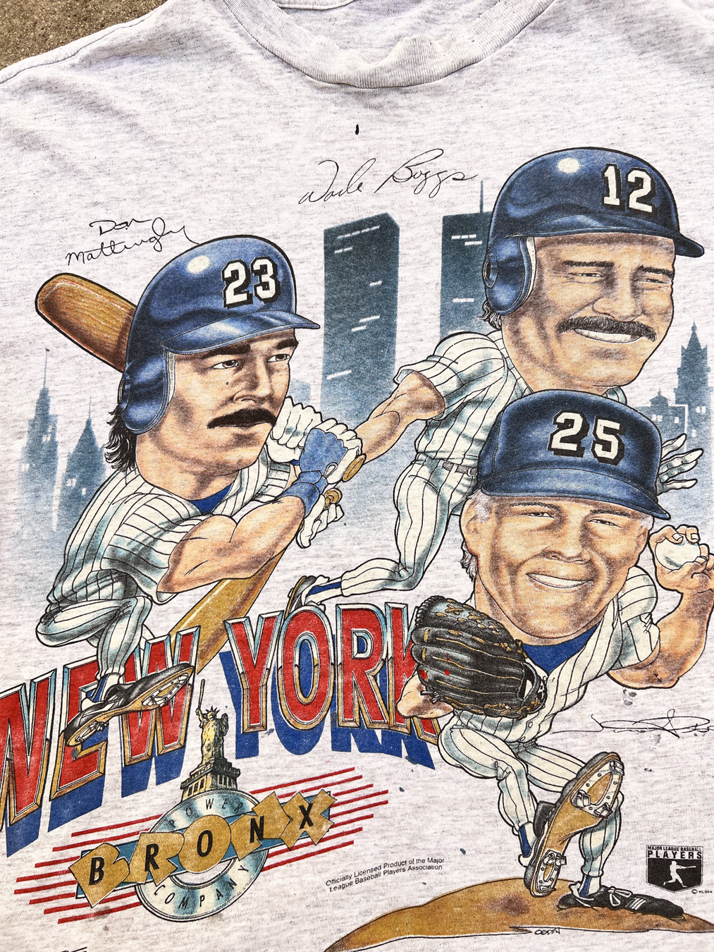 1994 New York Yankees Double Sided Fruit of The Loom MLB T Shirt