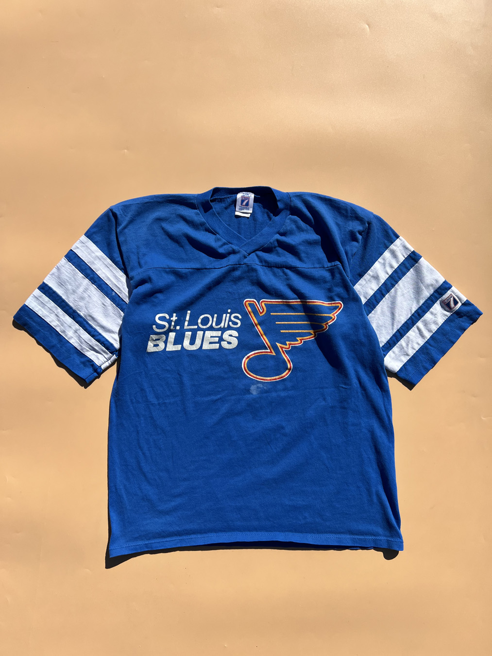 90s St. Louis Blues Quarter Sleeve Jersey - 5 Star Vintage