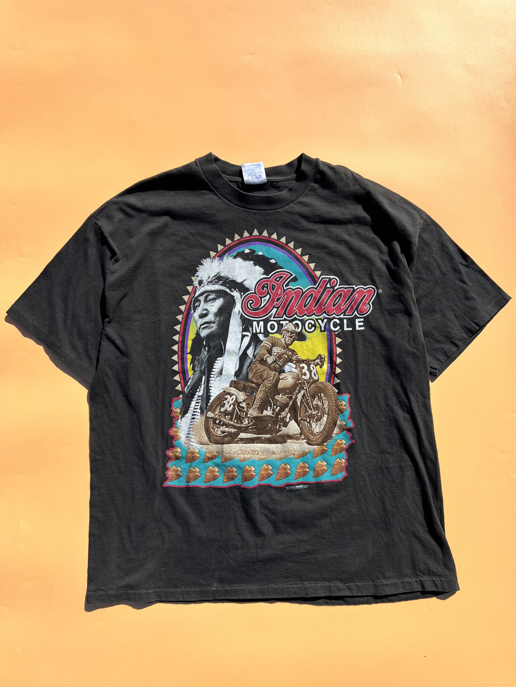 90s Indian Motorcycle Easyriders Hollywood T-Shirt - 5 Star Vintage