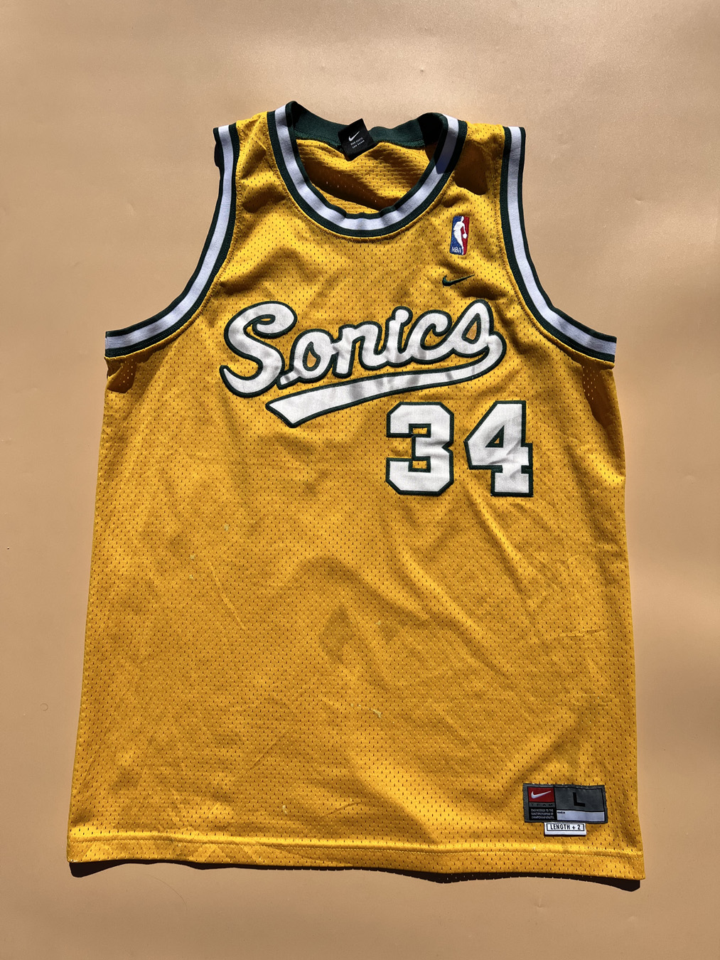 Rare Vintage Nike Ray Allen Seattle Supersonics NBA Jersey